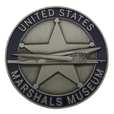 Custom U.S. Marshals Museum coin, obverse